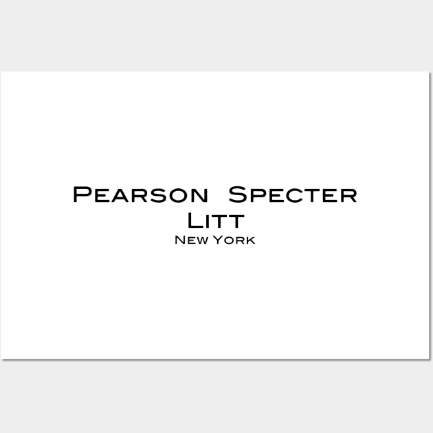 Suits - Pearson Specter Litt - Logo Wall Art by olivergraham